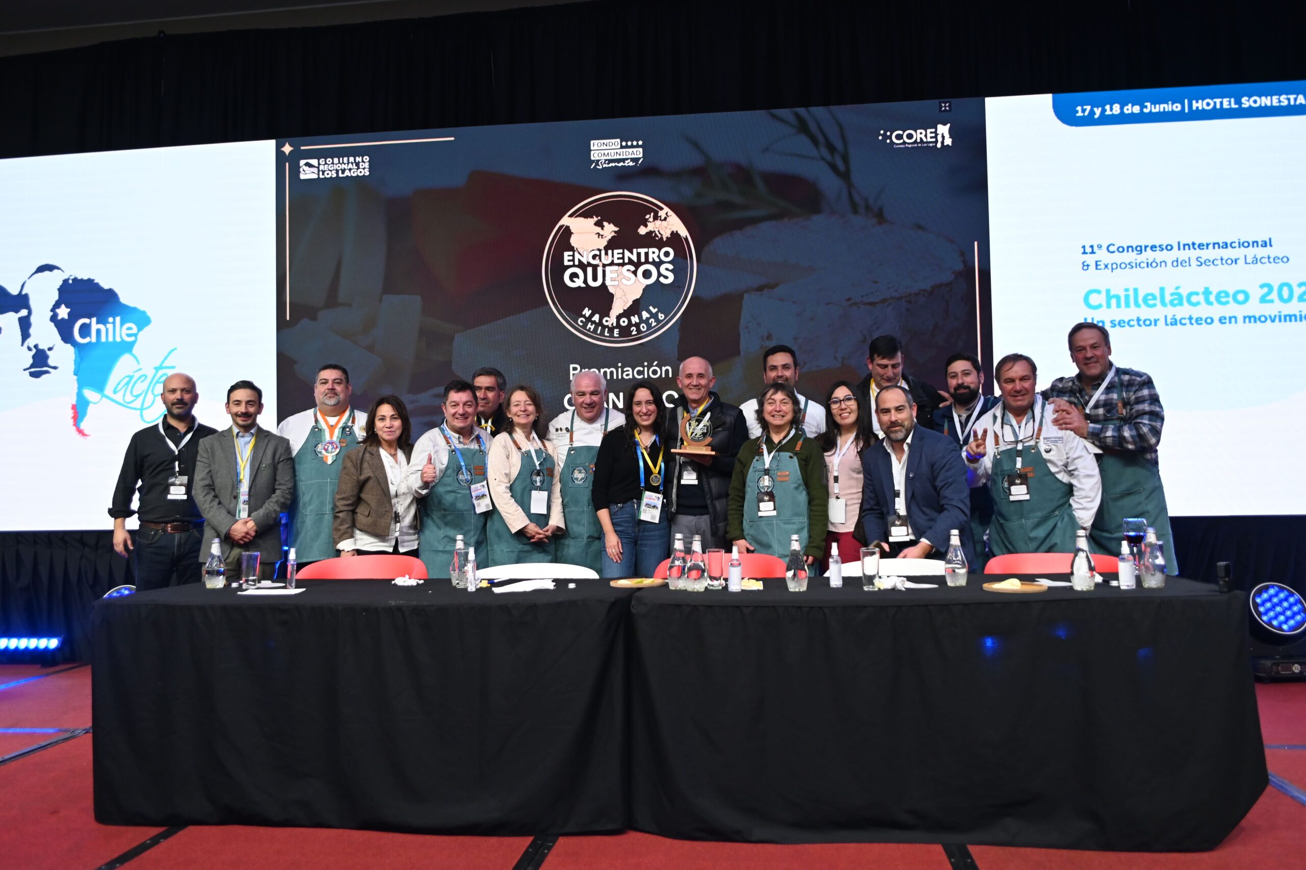 Staf, jueces y ganadores concurso nacional de Encuentro quesos